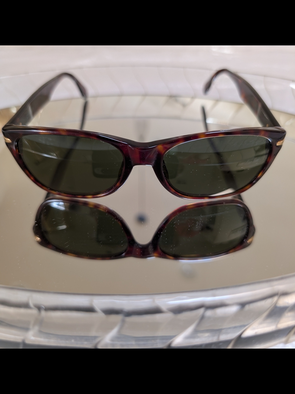 Emporio Armani Tortoiseshell Frame Sunglasses with Dark Green Lenses